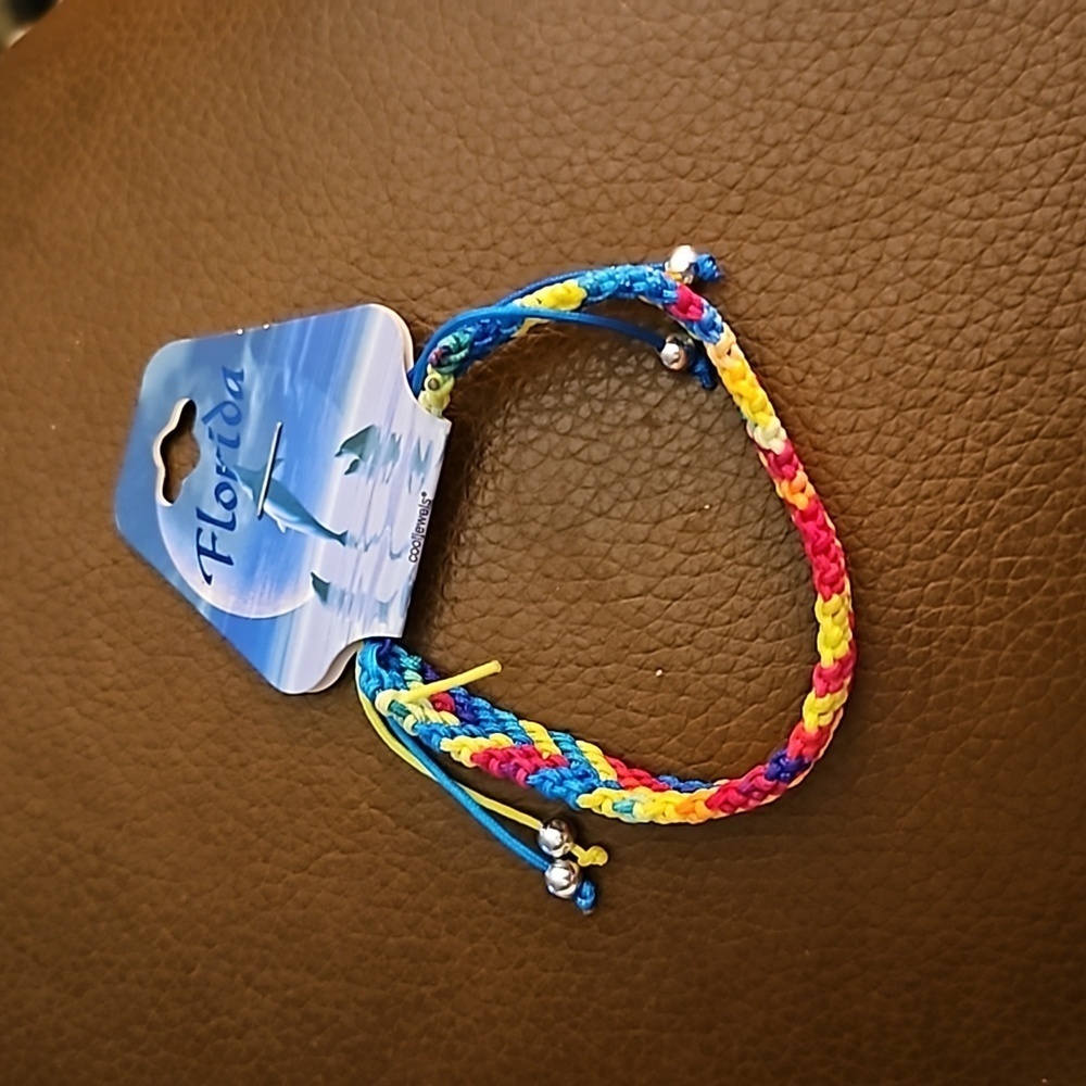 Seven Assorted Hippy Chakra Macrame Cord Bracelets - image 6